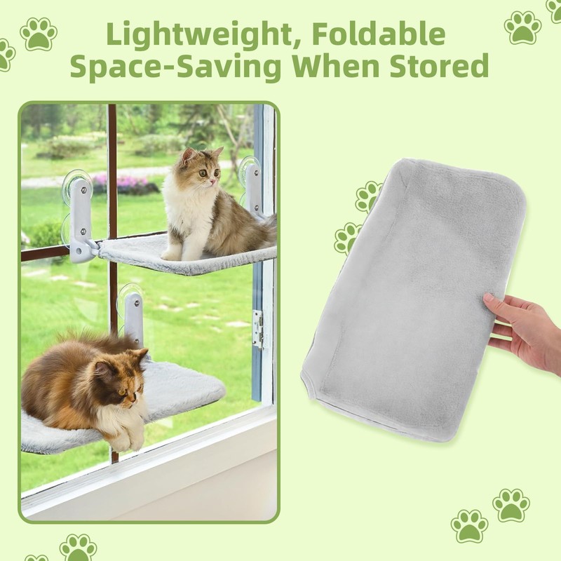2PCS Replacement Cover for Cat Window Perch, M Size Cordless