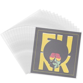 Outer Vinyl Record Sleeves, KYYGKY 50 PCS 12 Inch LP Vinyl Outer Sleeves Anti Static Vinyl Covers for Vinyl Albums, Semi-Transparent Square Record Album Covers Fit Single Double Albums and LPs