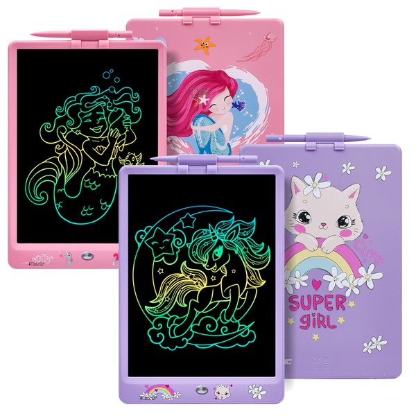 DYNASONIC 10 Inch LCD Writing Tablets for Kids 2 Pack