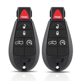 Key Fob Replacement Fits for 2008-2014 Dodge Challenger/ 08-13 Charger Jeep Grand Cherokee/ 09-13 Durango/ 08 Magnum/ 08-10 Chrysler 300 Keyless Entry Remote Control M3N5WY783X IYZ-C01C, 2Pcs