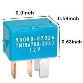 90080-87026 90987-02027 12VDC 4PIN AC Relay (Pack of 4) - Compatible with Toyota Prius, Lexus, and Scion - Multi-Use Relay for A/C, Starters, Headlights, and More