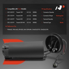 A-Premium Diesel Exhaust Fluid Heater Compatible with Ford Transit-150, Transit-250, Transit-350, Transit-350 HD, 2015 2016 2017 2018 2019, 3.2L, Replace# CK4Z5L227D