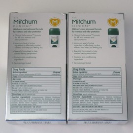 Mitchum 2 Clinical Soft Solid Unscented 48HR Antiperspirant Deodorant New In Box