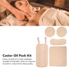 4pcs Castor Oil Packs Set Prevent Leakage Adjust Strap Reusable