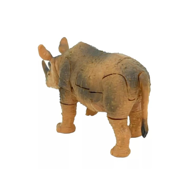 DILLON Rhino, Rhinoceros 3D Interlocking Puzzle Plastic Replica 3" -
