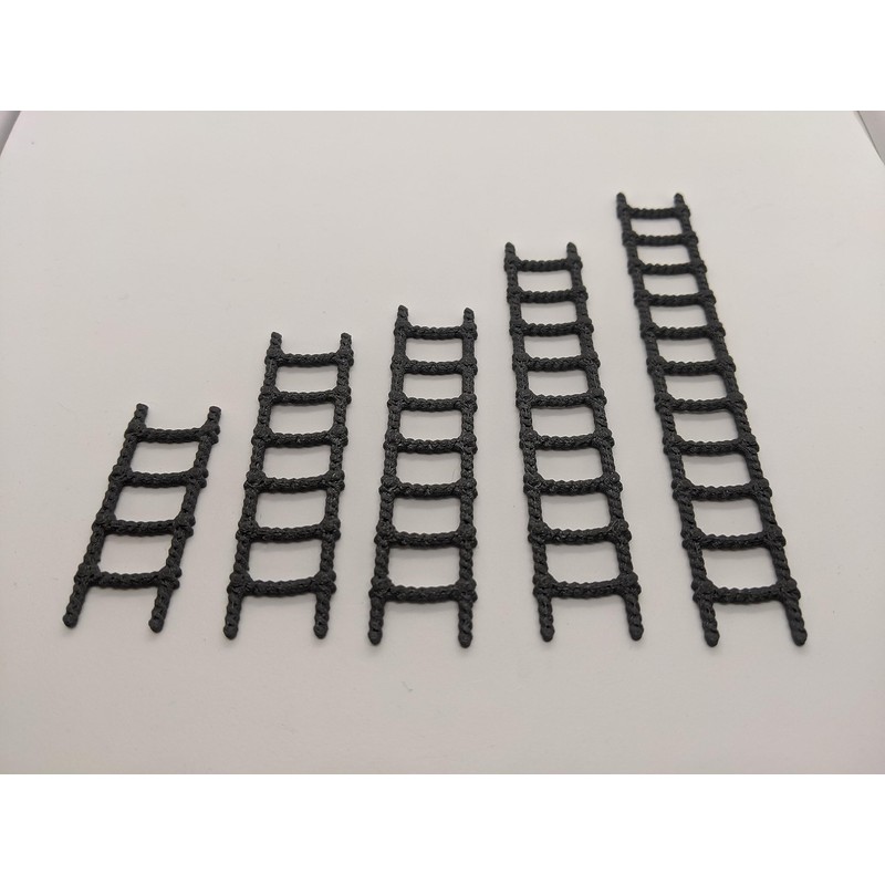 5x Rope Ladders Pack Set | 28mm 1/56 Scale Miniature