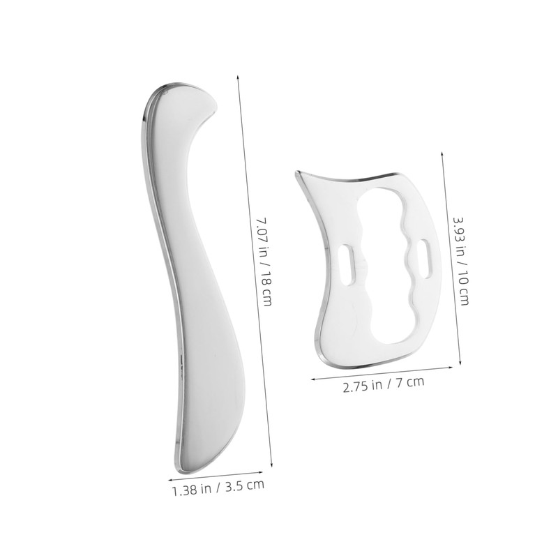 BIUDECO 1 set Stainless Steel Gua Massage Tool Set Soft