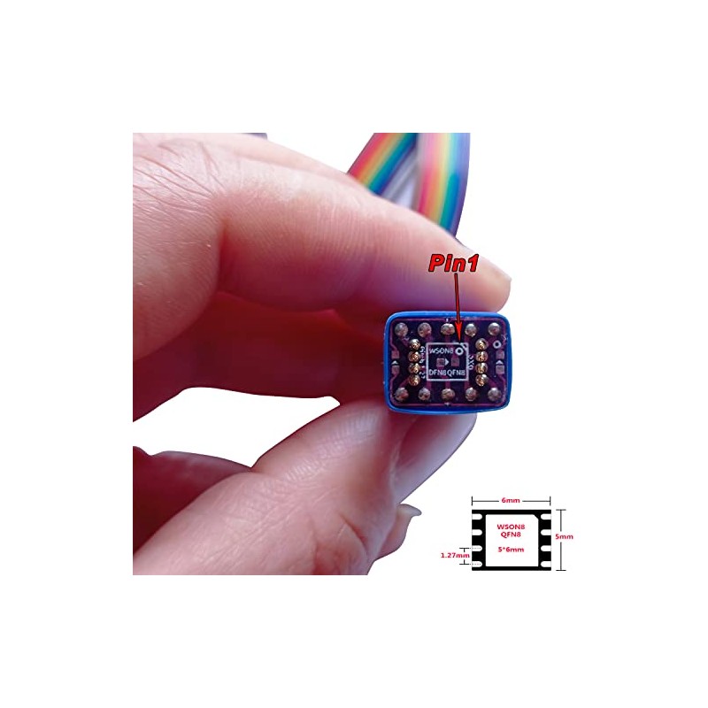 XGOIENZI DFN8 QFN8 WSON8 Chip Probe Line Clip Read Write