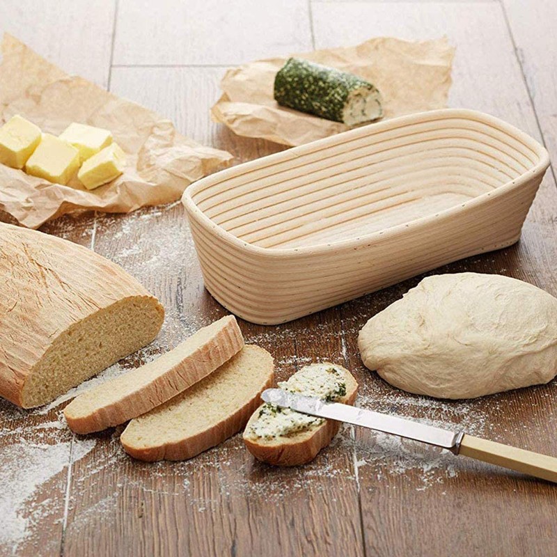 2 PCS 10 inch Oval Long Banneton Brotform Bread Dough