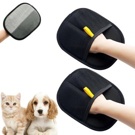 ZEIEYA Fur Magnet Glove, Pack of 2 Fur Magnet Gloves, Double-Sided Fur Magnetic Glove, Cat/Dog Gloves, Grooming Gloves, Reusable for Grooming in Everyday Life