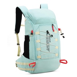 lightweight Hiking Backpack 40L Hiking Daypack with Waterproof Rain Cover for Travel Camping Hiking Outdoor Men and Women (Cream green-Waterproof Rain Cover)