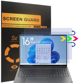 2 Pack 16 inch Screen Protector for Lenovo Yoga 7i 16, Anti Blue Light Screen Protector for Lenovo Yoga 7i 16 2-in-1 Laptop, Blocking Blue Light and Anti Glare Shield-(Covering only the display area)