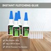 4 Packs Instant Fletching Glue, Clear Arrow Glue, Adhesive for