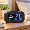 Digital Weather Station Alarm Clock for Bedside Use – Color
