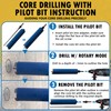 4-1/4" Diamond Dry Core Bit for Brick and Block with