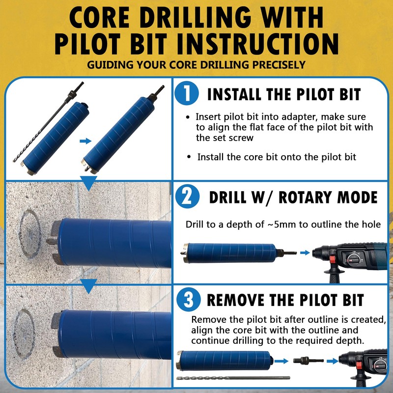 4-1/4" Diamond Dry Core Bit for Brick and Block with