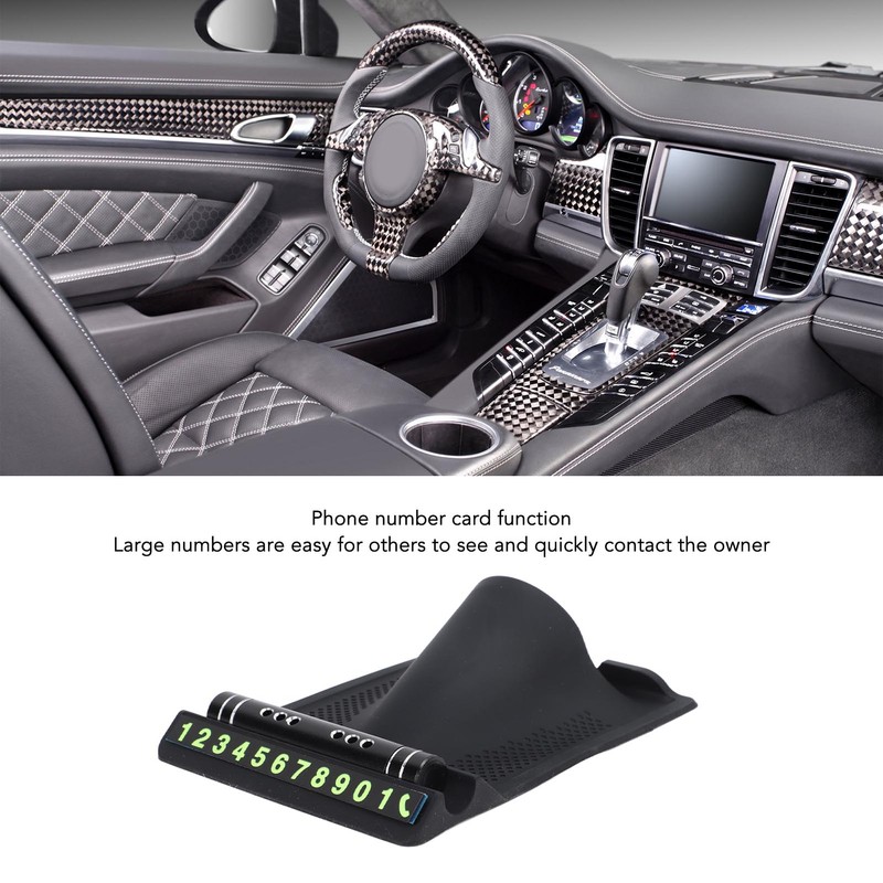 Central Console Dashboard Clock Parking Phone Number Card Aromatherapy Tube
