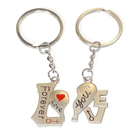 Gifts and Temptations Boyfriend Girlfriend Birthday Valentines Gift, Miss You, Anniversary, Matching Keyrings