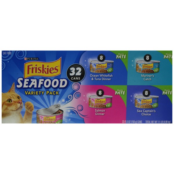 Friskies Purina Seafood Variety Pack, 11 lb