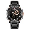 Men Watch Quartz Movement Digital Chronometer Analog Business Sports Casual