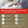 GE Advanced Silicone Kitchen & Bath Sealant Almond, 2.8 oz,