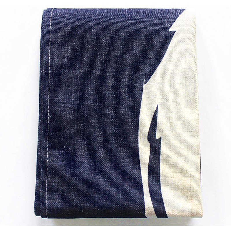 MYRU Enso Style Japanese Curtain Noren Japanese Curtain Doorway(Navy Blue,