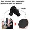 8 Pieces Drum Mute Drumstick Quiet Drum Mute Accessories Rubber