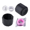 2 Pcs Black Plastic Low Point Drain Seals/Caps with Sealing