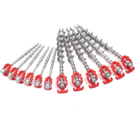 Aluminum Ground Anchors, 12-Pack Heavy-Duty Screw Stakes