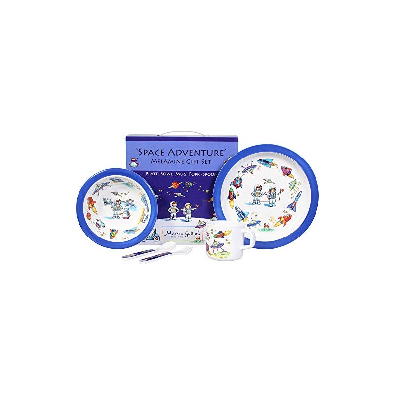 Space Adventure 7 Piece Melamine Gift Set