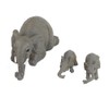 Cute Elephant Mother and Babies Figurines Hanging Statue Resin Animal