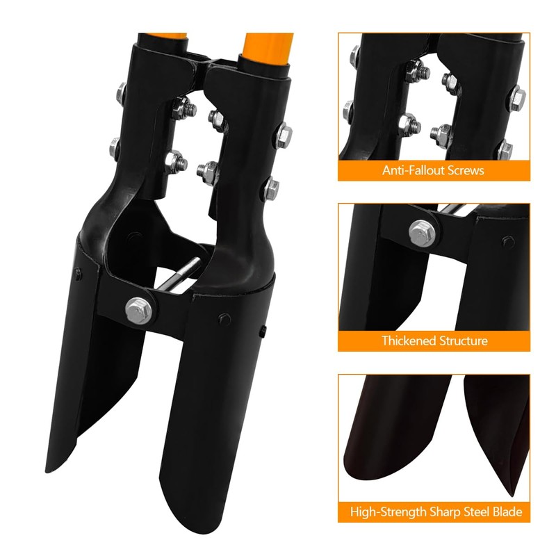 VNIMTI Post Hole Digger Tool, Heavy Duty Post Hole Digger