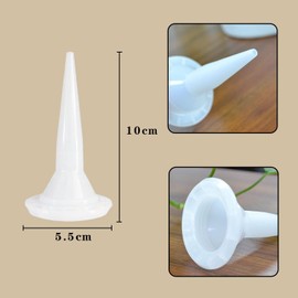 AOVNA 12Pcs Caulking Nozzle Filling Nozzle Caulking Tips Reusable Filling Nozzle Applicator Replacement Extension Tool Supplies for Construction