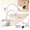 Lámpara LED UV para Uñas con Clip, USB, Cuello Flexible