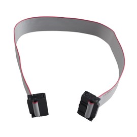 ZDE Pack of 6 2.54 mm Pitch 2 Line 16 Pin Female to Female IDC Ribbon Cable Jumper Cable 30 cm Long