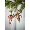 Jolly Christmas Tree Decorations, Pack of 2