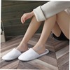 Outanaya 5 Pairs Disposable Spa Slippers Fluffy Hotel Slippers for