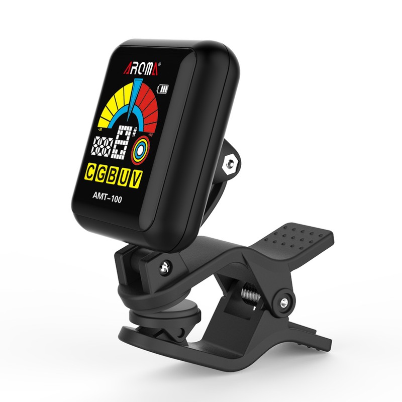 AROMA AMT-100 2 in 1 Rechargeable Rotatable Clip-on Electronic Tuner