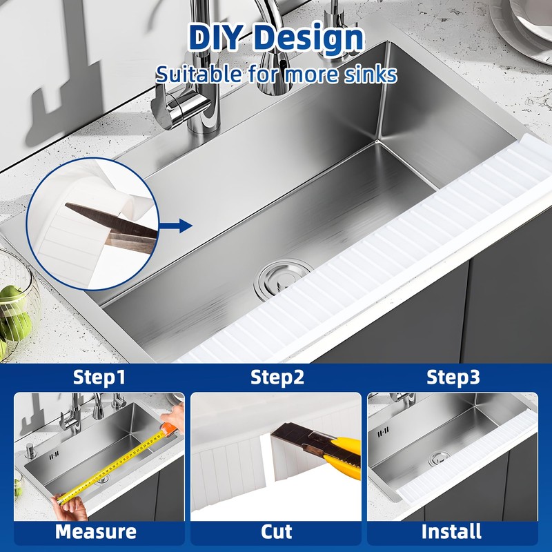 4"X30" Extra Long Sink Edge Protectors for Kitchen Single and