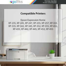 Go Inks 1 Compatible to replace T2991 (29XL Series) Black Ink Cartridge for Epson XP-255 XP-257 XP-332 XP-335 XP-342 XP-345 XP-352 XP-355 XP-432 XP-435 XP-442 XP-445 XP-452 XP-455 (1 Pack)