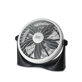BLACK+DECKER High Velocity Floor Fan, 15.6" Diameter Freestanding Fan, 5 Plastic Blades, 3-Speeds, 90-Degree Tilt Adjustment, For Use In Bedroom, Home or Office, 5.5 lbs., Gray/Black, BFF16B