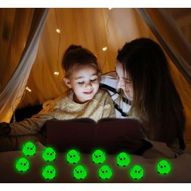 SparkleFab Mini Resin Animals 54 Pcs Tiny Resin Birds to Hide Glow in The Dark for Miniature Fairy Garden Accessories Micro Landscape