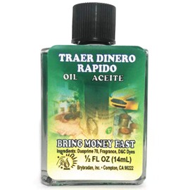 Bring Money Fast Oil 1/2 OZ for Cash Wealthy Quick Money Success Wiccan Pagan Conjure Magick