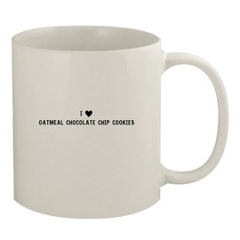 I Heart Love Oatmeal Chocolate Chip Cookies - Ceramic 11oz White Mug