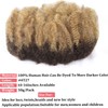 Afro Kinkys Bulk 100% Human Hair 50g/Bundle Colored Afro Kinky