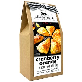 Rabbit Creek Cranberry Orange Cream Scone Mix – Easy To Make Scone Mix, Made in the USA, Cranberry Orange Scones Mix