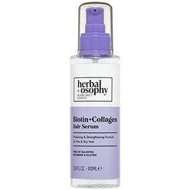 Herbalosophy Serum Para El Cabello Bitoin Y Collagen  Fórmula Espesante Y Fortalecedora Para Cabello Fino Y Seco  Cuidado Del Cabello De Calidad De...