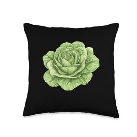 Iceberg Lettuce In A Vintage Style Throw Pillow