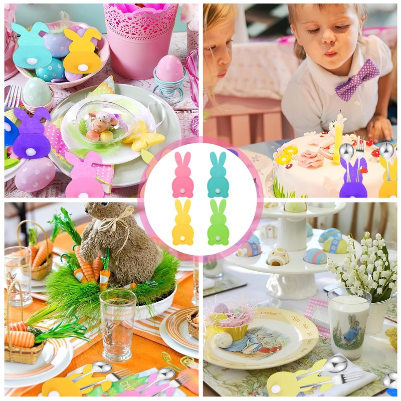 YEWCEP Pack of 12 Easter Table Decorations, Easter Nests for
