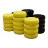 26 Black and Yellow Crokinole Discs - Full Set (Large
